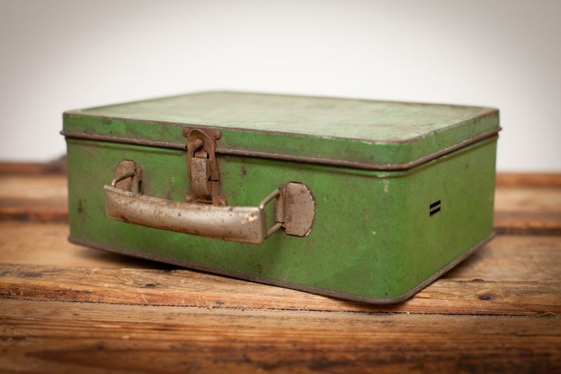 Antique toolbox or lunch box