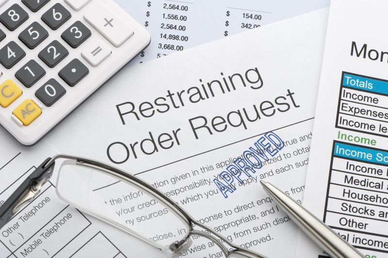 Approved restraining order request