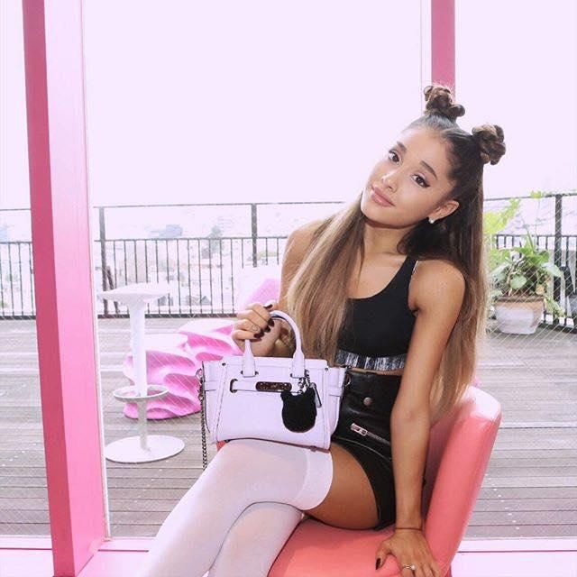 Ariana Grande with Coach bag
