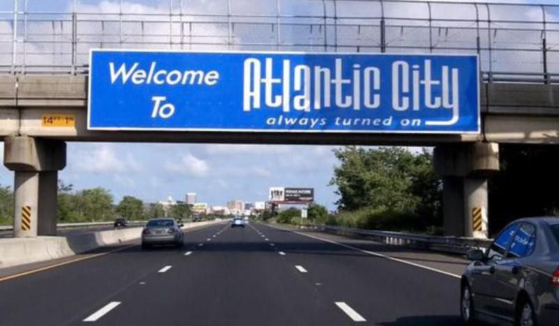Atlantic City highway sign