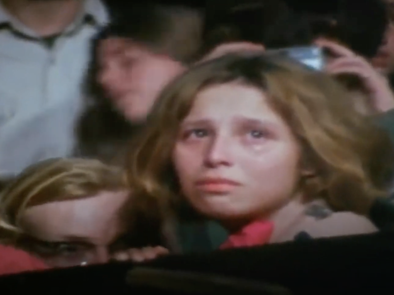 Audience member at Altamont