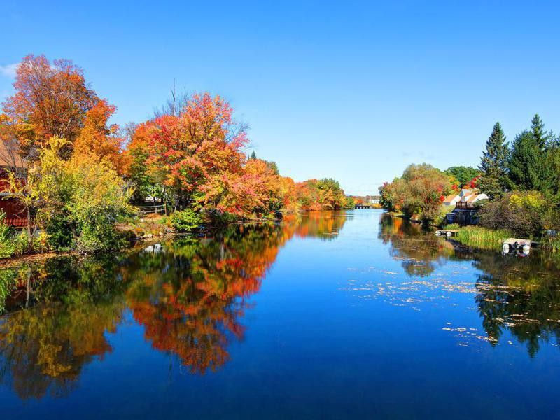 Autumn in downtown Laconia, New Hampshire