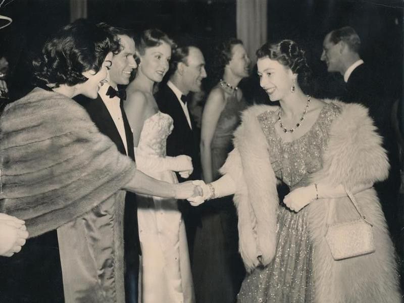 Ava Gardner, Frank Sinatra and Princess Elizabeth