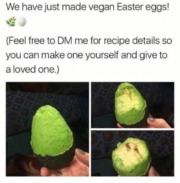 Avocado Easter egg