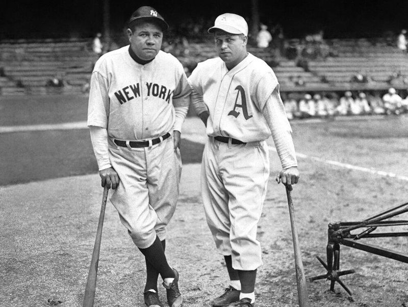 Babe Ruth and Jimmie Foxx