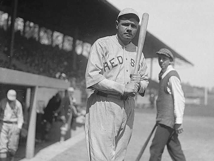 Babe Ruth with the Boston Red Sox in 1919