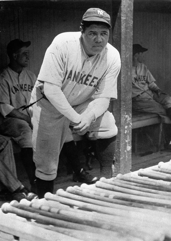 Babe Ruth with the New York Yankees