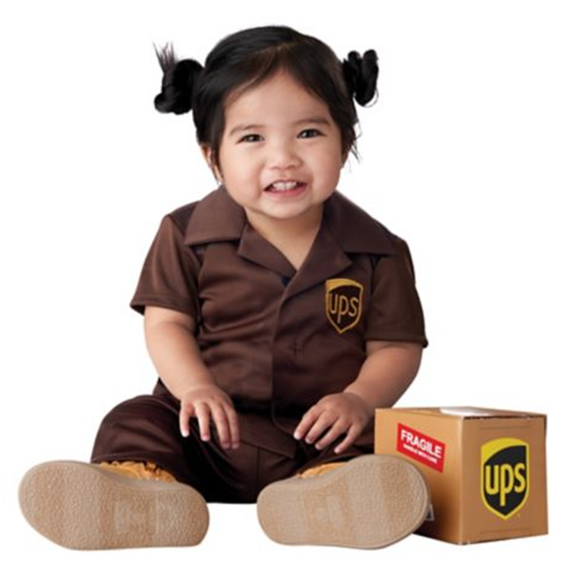 baby UPS worker costume