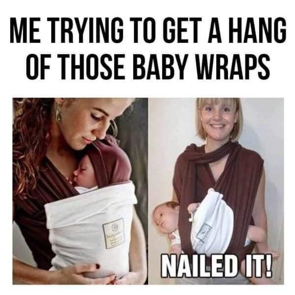 Baby wrap problems