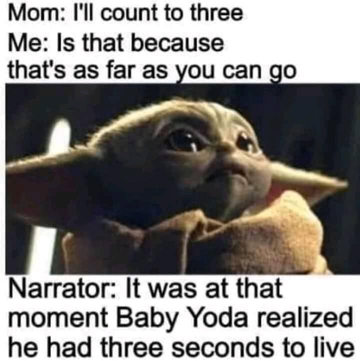 Baby Yoda parenting meme
