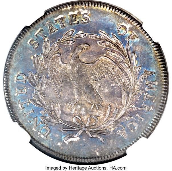 Back of 1796 Small Date, Small Letters Silver Dollar