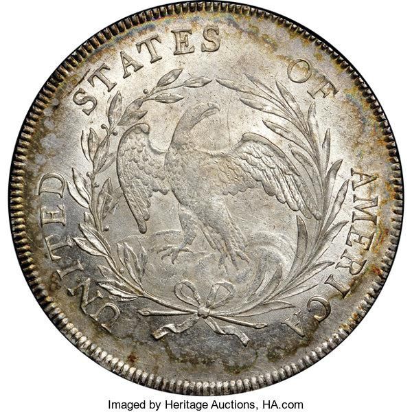 Back of 1797 Small Stars, Small Letters Silver Dollar