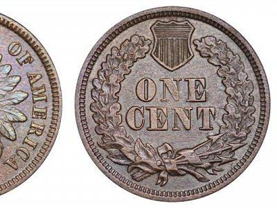 Back of 1865 coin
