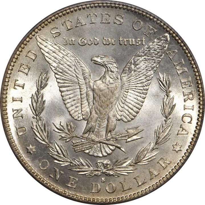 Back of 1884-S Morgan Silver Dollar