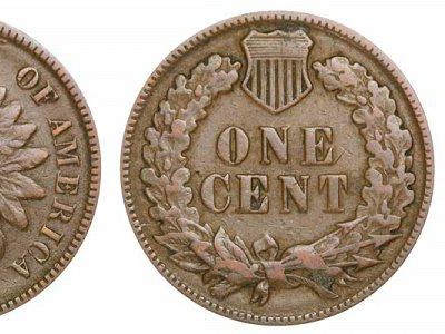Back of 1885 indian cent, a rare penny worth collecting