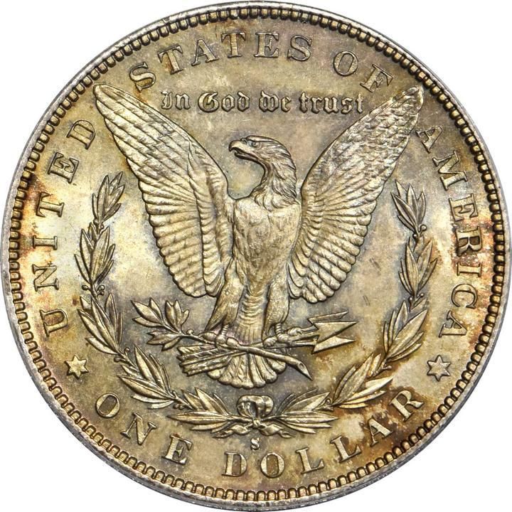 Back of 1893-S Morgan Silver Dollar