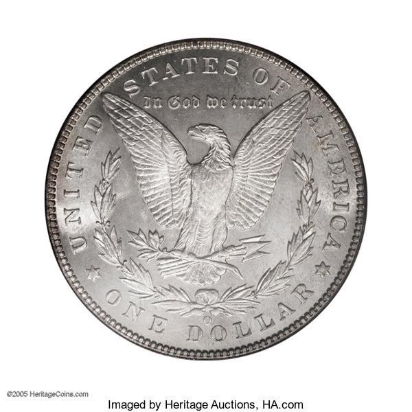 Back of 1895-O silver dollar