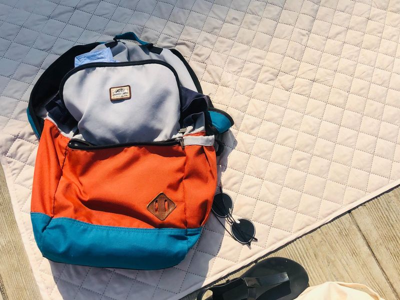 Backpack of local traveler