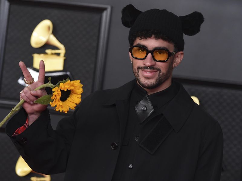 Bad Bunny at the 63rd annual Grammy Awards