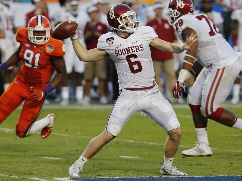 Baker Mayfield Signed Jersey - #6 White Nike Limited W/ #1 Pick