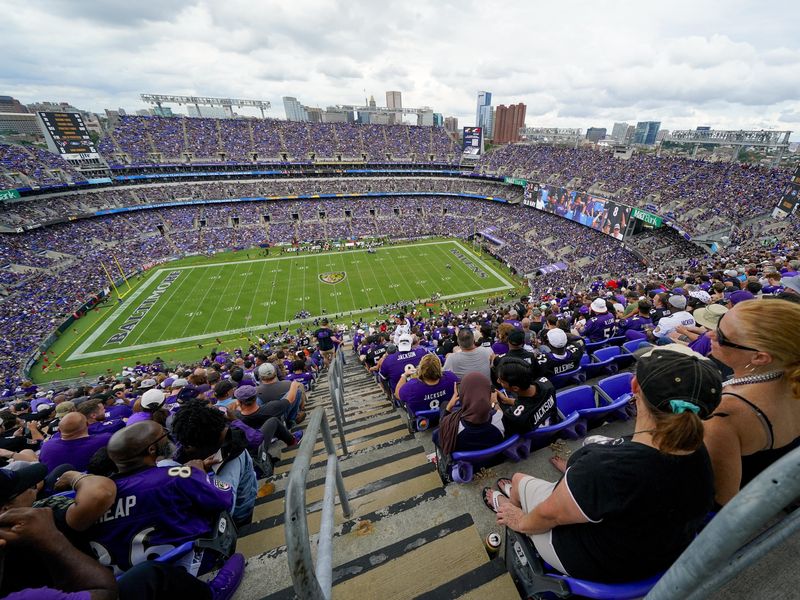 Baltimore Ravens-Houston Texans NFL game at M&T Bank Stadium in Baltimore