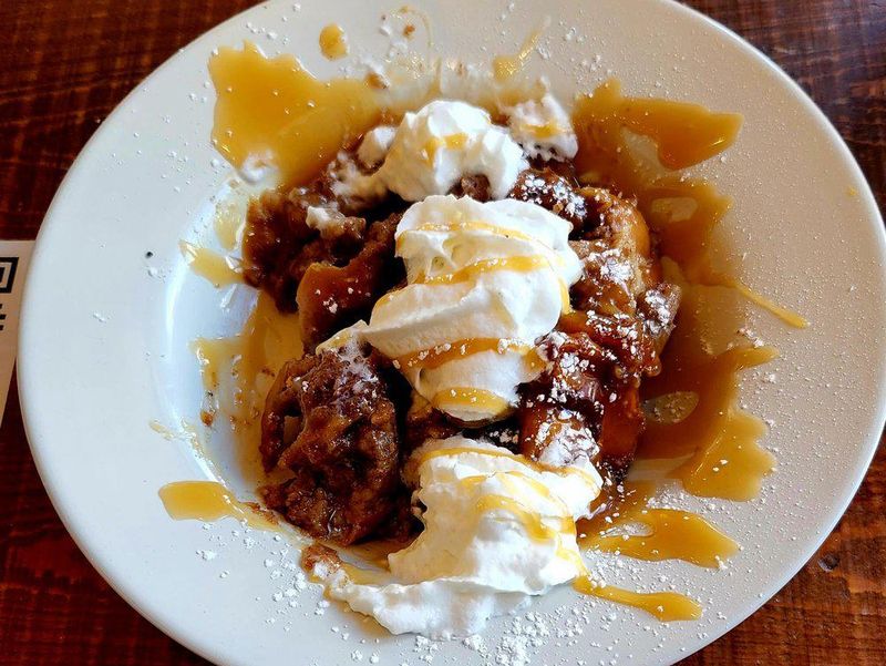 Banana fosters bread pudding