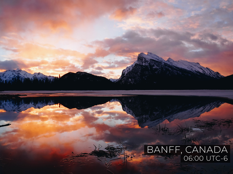 Banff National Park at daybreak