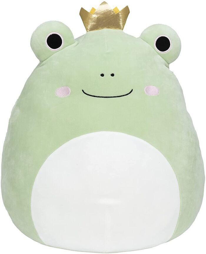 Baratelli, a light green frog stuffed animal