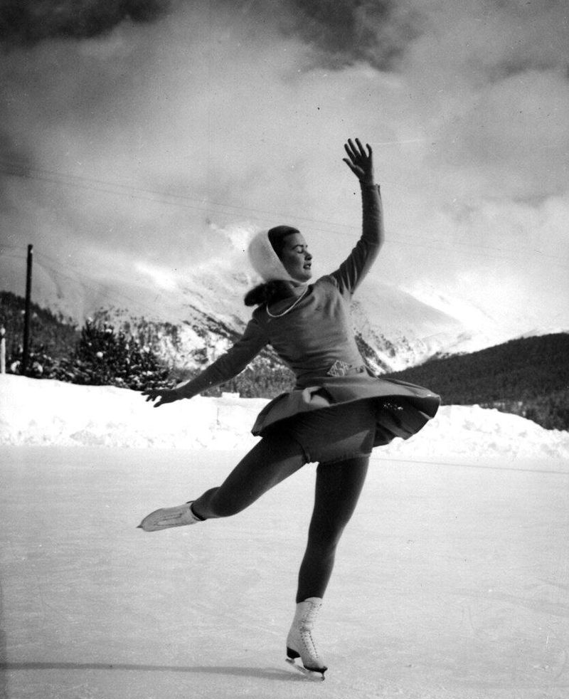 Barbara Ann Scott in St. Moritz