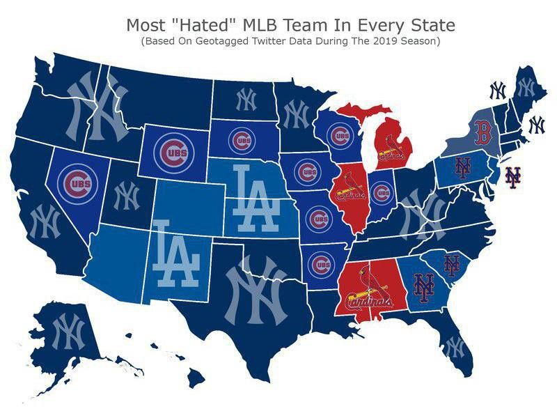 Baseball hate map