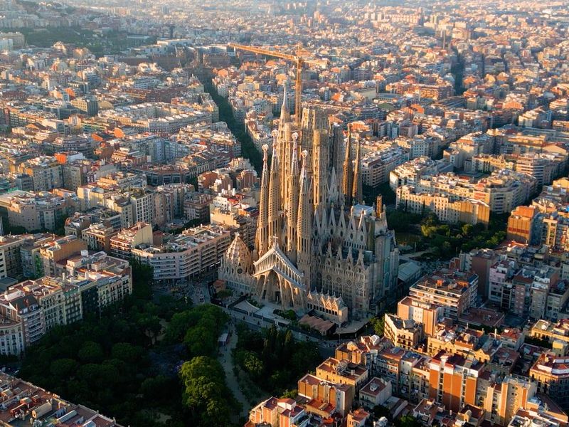 Basilica Sagrada Familia in Barcelona, Spain