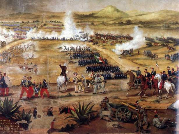 Batalla del 5 de mayo de 1862 painting
