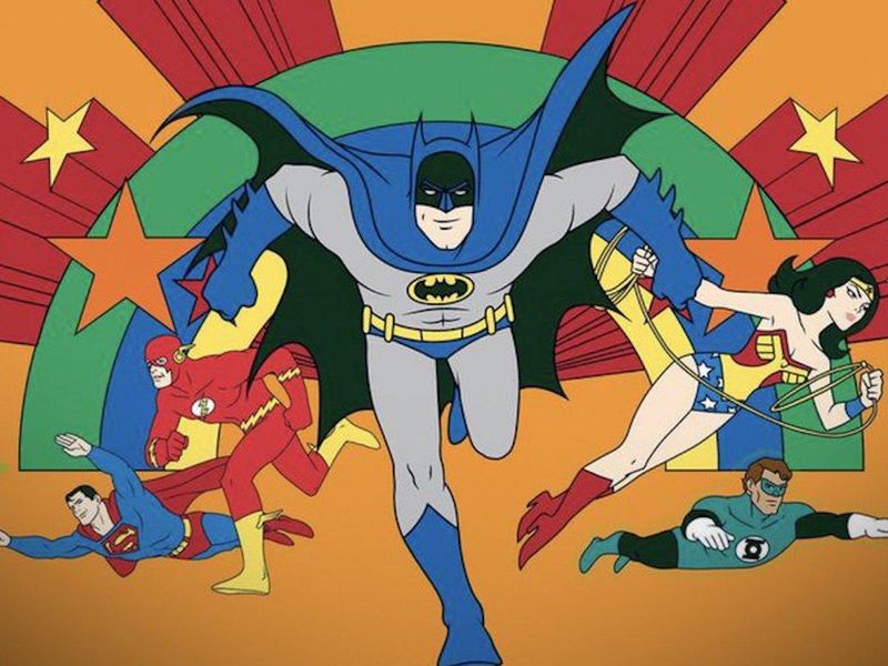 Batman, The Flash, Superman, Green Lantern, Wonder Woman