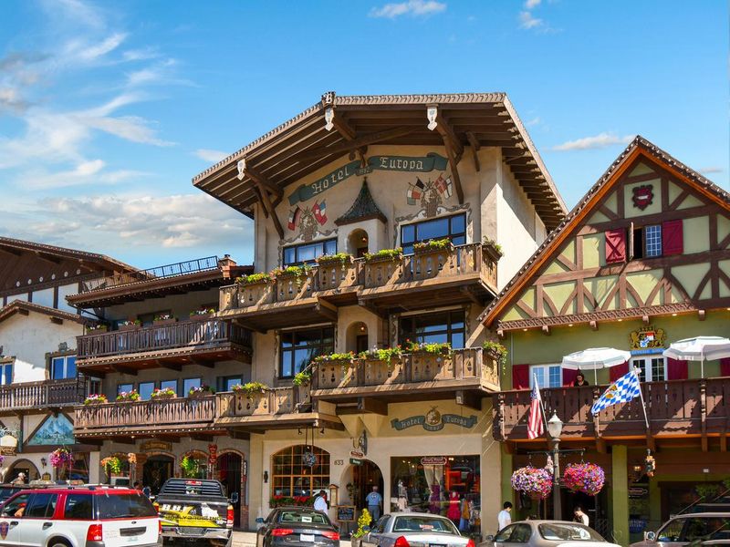 Bavarian and Scandinavian themed town of Leavenworth, Washington