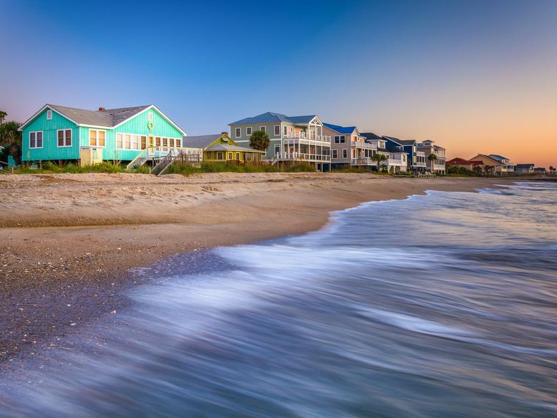 Beachfront homes in Edisto Beach, South Carolina