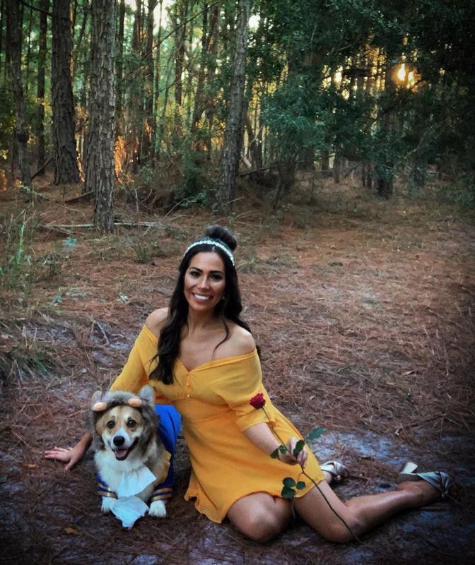 Beauty and the Beast dog and human costume idea