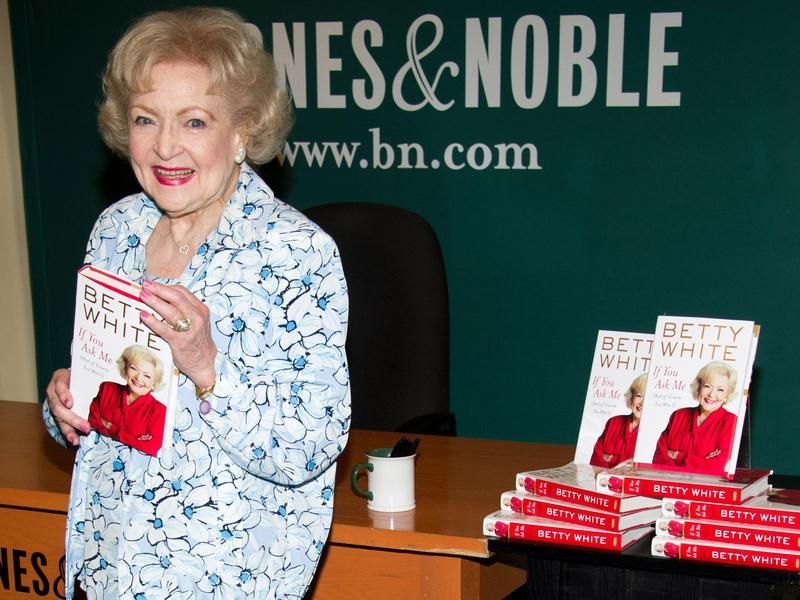 Betty White at a book signing for If You Ask Me