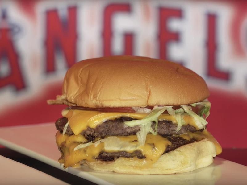 Big A Burger, a tasty baseball game food selection