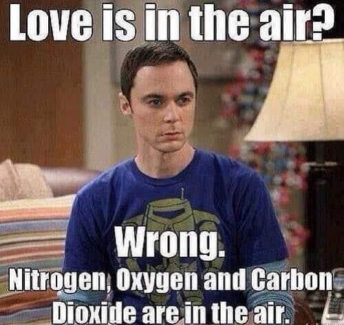 Big Bang Theory Valentine's Day meme
