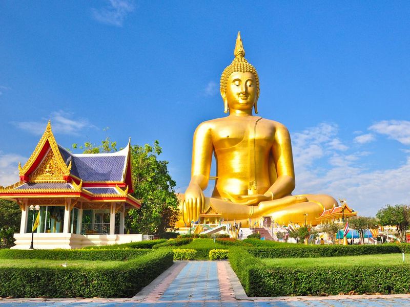 Big Buddha in Wat Muang at Ang Thong, Thailand