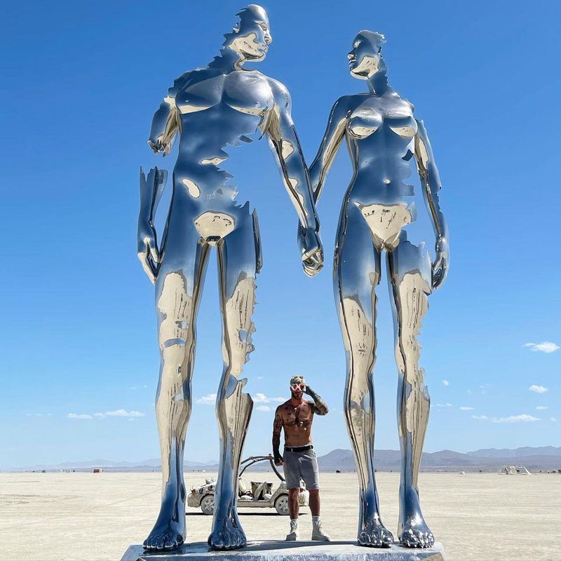 Big Silver Sculpture