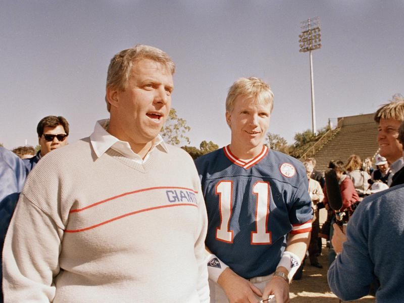 Bill Parcells and Phil Simms