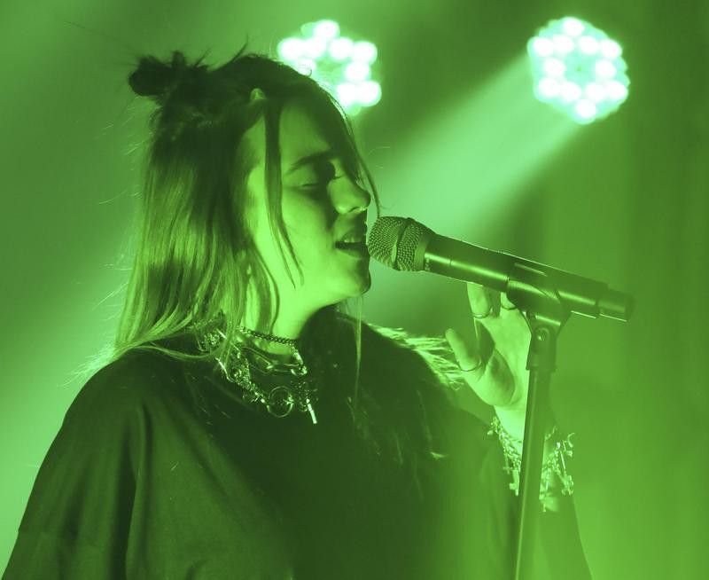 Billie Eilish performs at the Uber Eats House