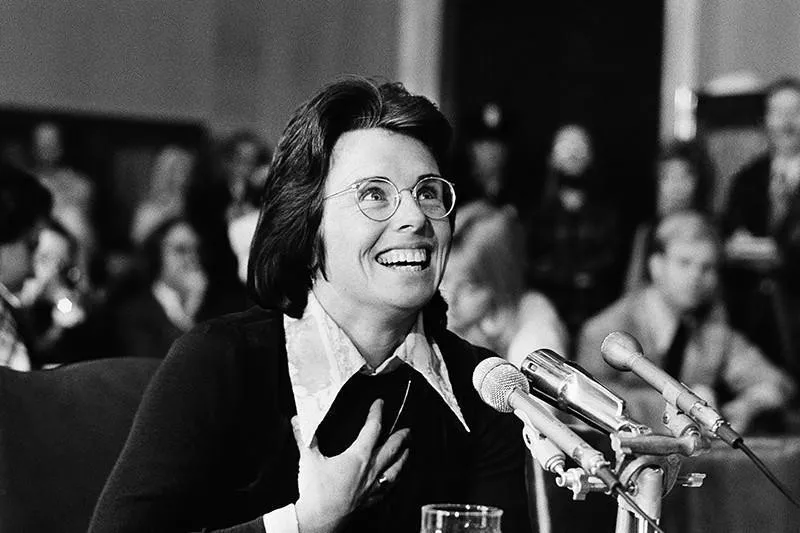 Billie Jean King stood up for gender equality.