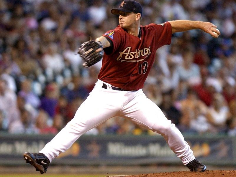 Billy Wagner pitching for Houston Astros