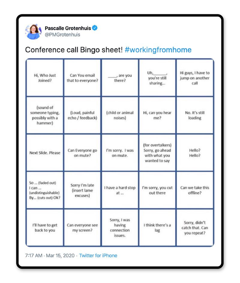 Bingo sheet