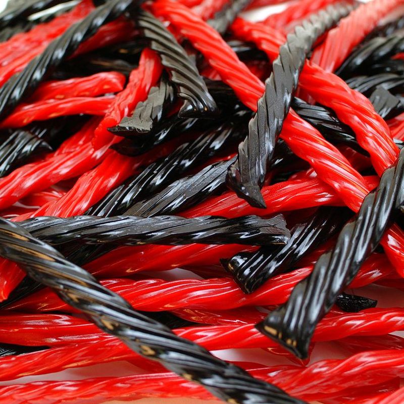 Black and Red twizzlers