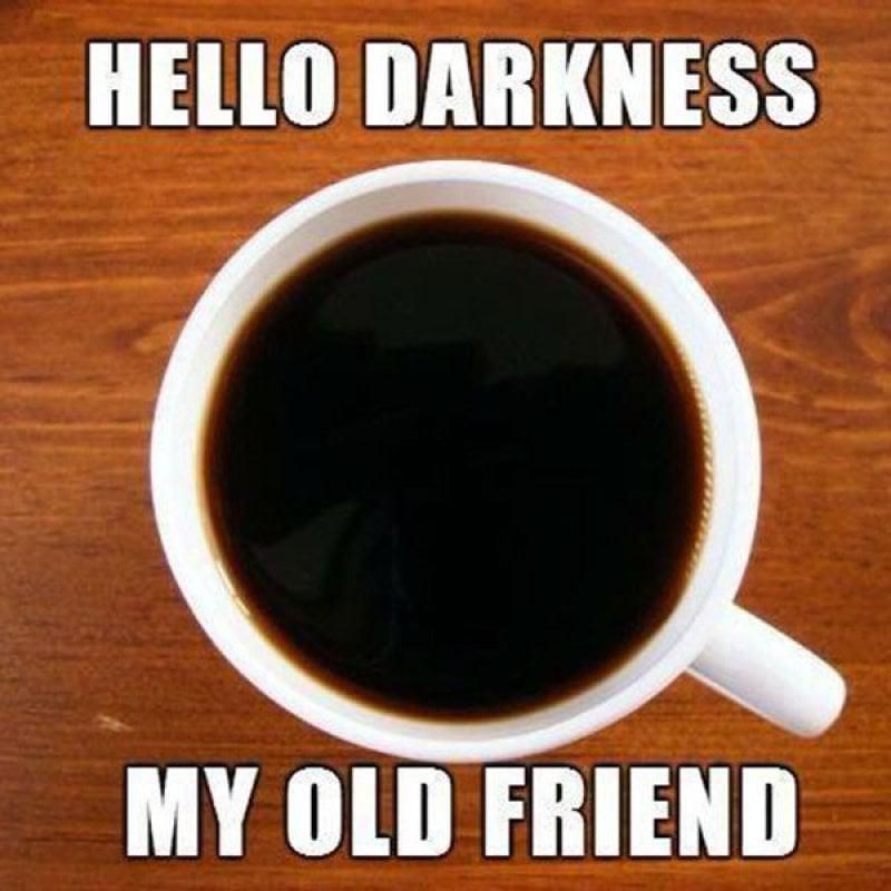 Black coffee meme