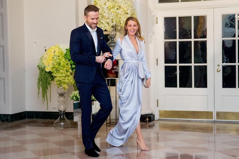 Blake Lively and Ryan Reynolds at a state dinner