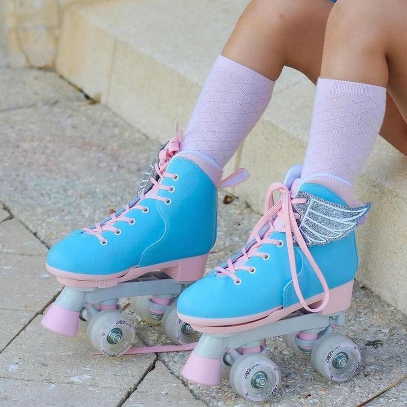 Blue roller skates for kids